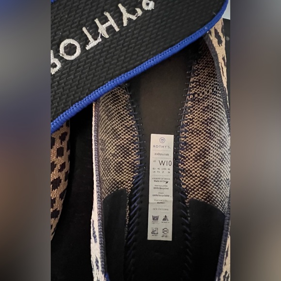 Rothys Women’s Size 10 Ballet Leopard Animal Print Round Toe Flat Shoe Retired - Picture 7 of 8